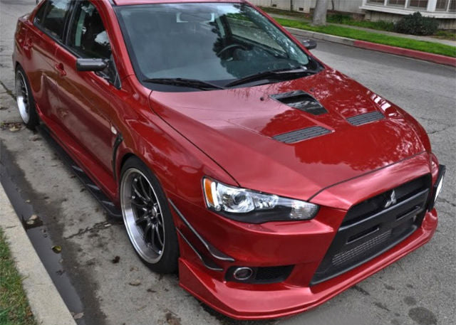 2008-2014 Mitsubishi Evolution 10 Jun Style front bumper lip