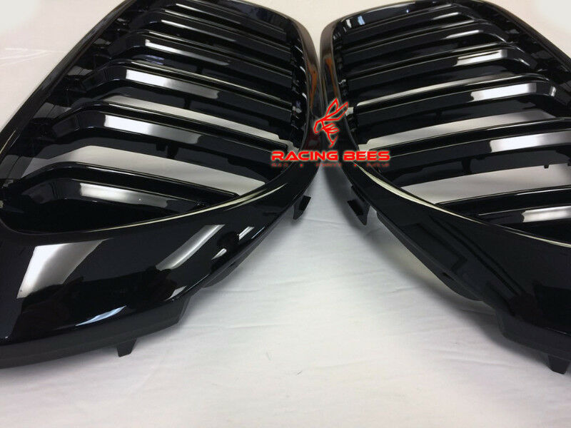 2017-2020 BMW G30 5 Series M Style Gloss Black Kidney Grilles