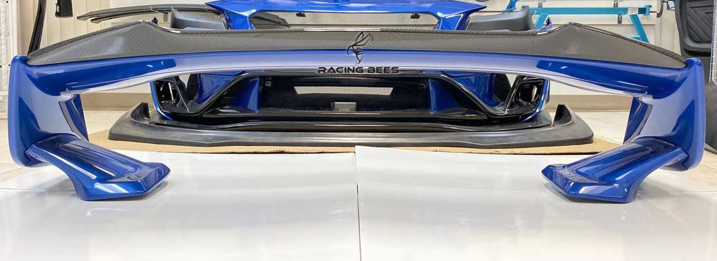 2015-2019 Subaru WRX/STI Gurney Flap Add-On For Factory OEM Trunk Spoiler V6 Style (Carbon Fiber)