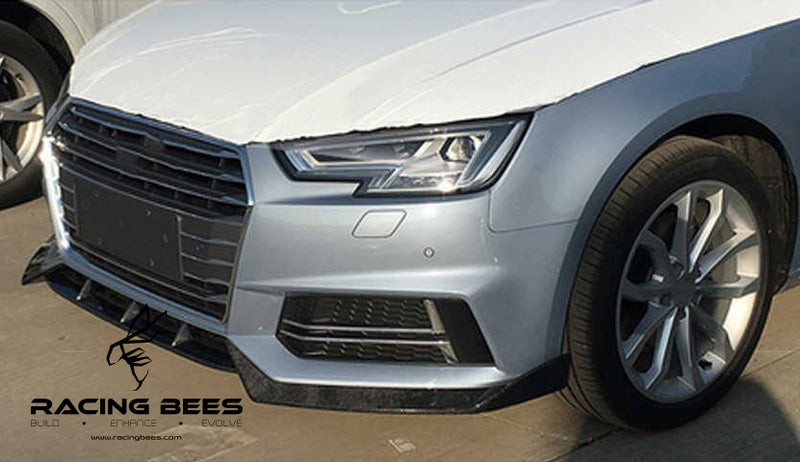 2017-2019 Audi A4 S-Line/S4 RS Style Front Bumper Lip (Carbon Fiber)