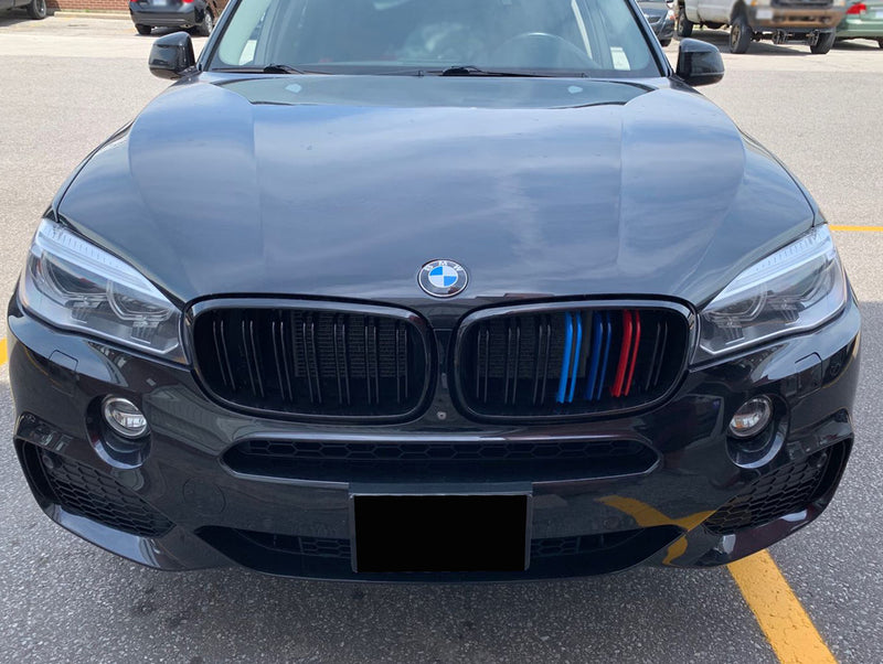 2015-2018 BMW F15 F16, X5 X6 M Style Tri-Colour Kidney Grilles