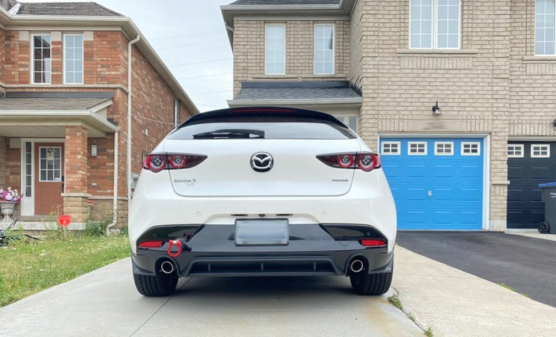 2019+ Mazda 3 Hatchback T Style Rear Bumper Lip/Diffuser