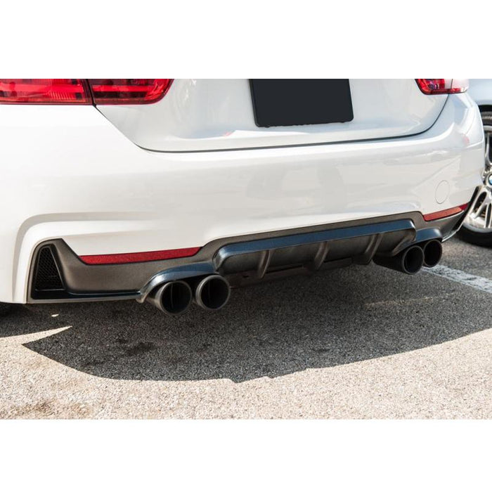 2014-2018 BMW F32 4 Series Rear Diffuser M Performance Style (Quad Outlet)
