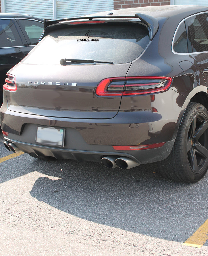 2014-2017 Porsche Macan Roof Spoiler V Style (Carbon Fiber)
