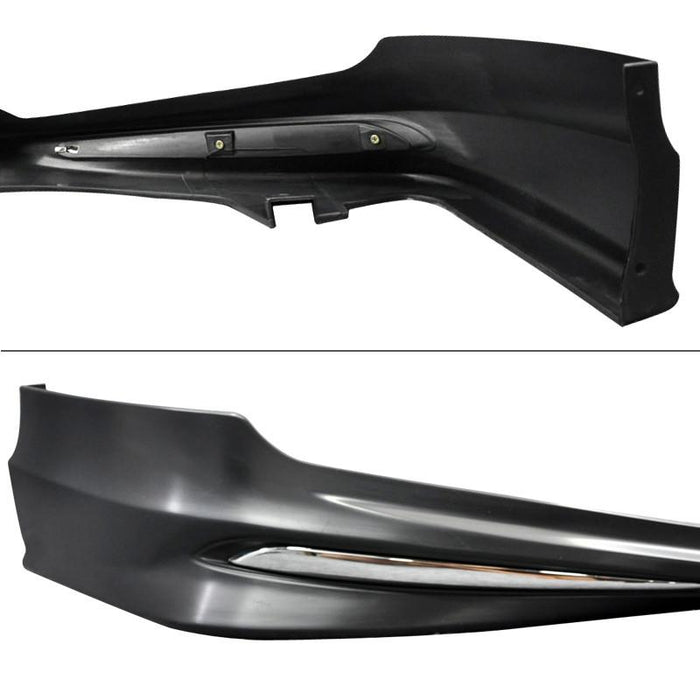 Carbon Look Front & Rear Bumper Spoiler Lip For 2013-2015 Honda Accord 4DR HFP Style