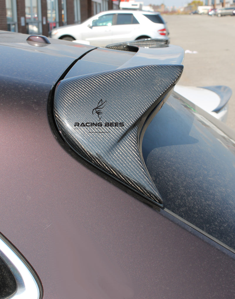 2014-2017 Porsche Macan Roof Spoiler V Style (Carbon Fiber)