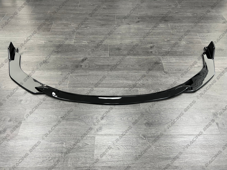 2019-2022 Toyota Corolla Hatchback Model TS Style Front Bumper Lip (BLACK)