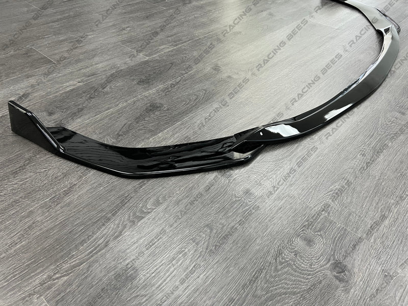 2019-2022 Toyota Corolla Hatchback Model TS Style Front Bumper Lip (BLACK)