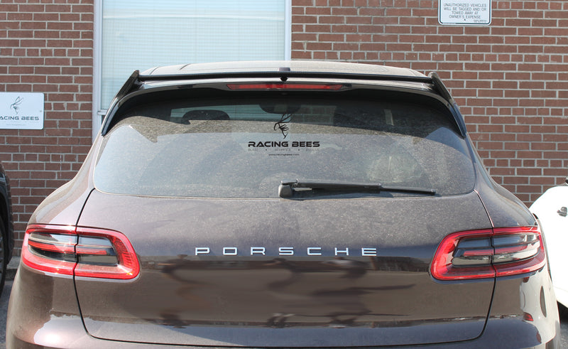 2014-2017 Porsche Macan Roof Spoiler V Style (Carbon Fiber)