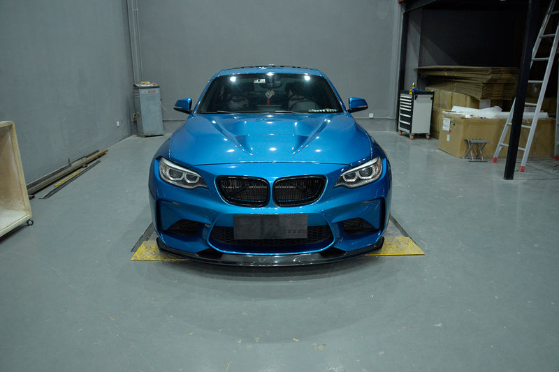 2015-2018 BMW F87 M2 MTC Style Front Bumper Lip (Carbon Fiber)