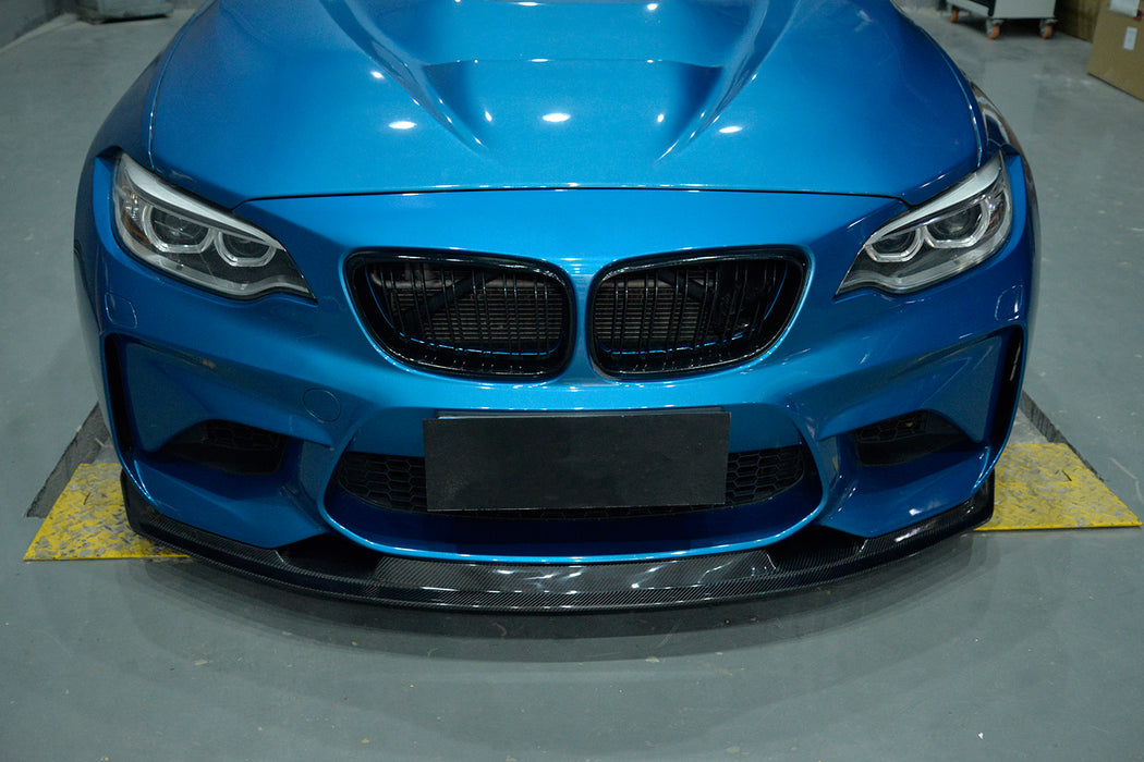 2015-2018 BMW F87 M2 MTC Style Front Bumper Lip (Carbon Fiber)