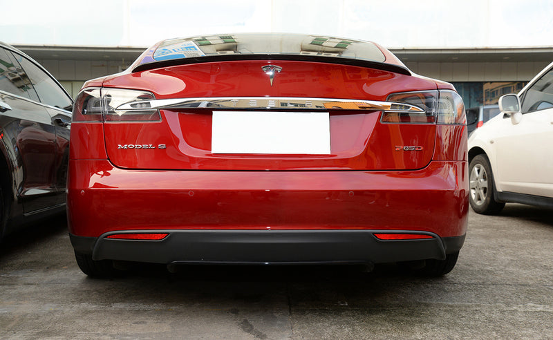 2012-2017 Tesla Model S Rear Carbon Fiber Trunk Spoiler OEM Style