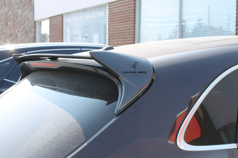 2014-2017 Porsche Macan Roof Spoiler V Style (Carbon Fiber)