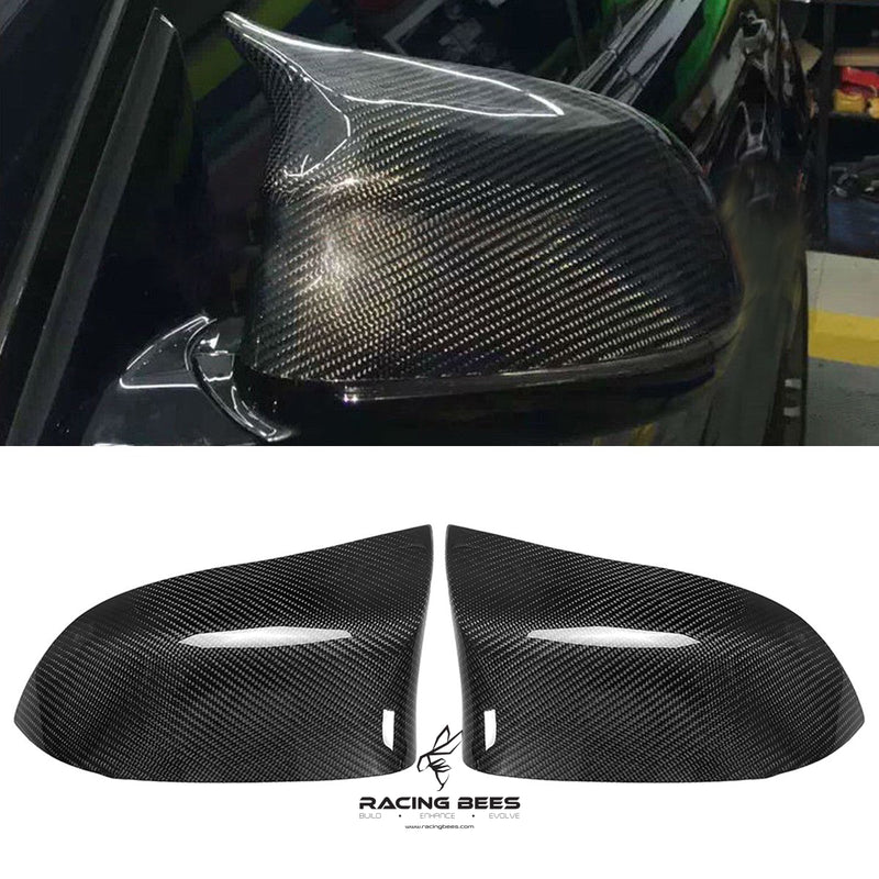 2015-2018 F25/F26/F15/F16 BMW X3/X4/X5/X6 Series M Inspired Style Mirror Caps (Carbon Fiber)