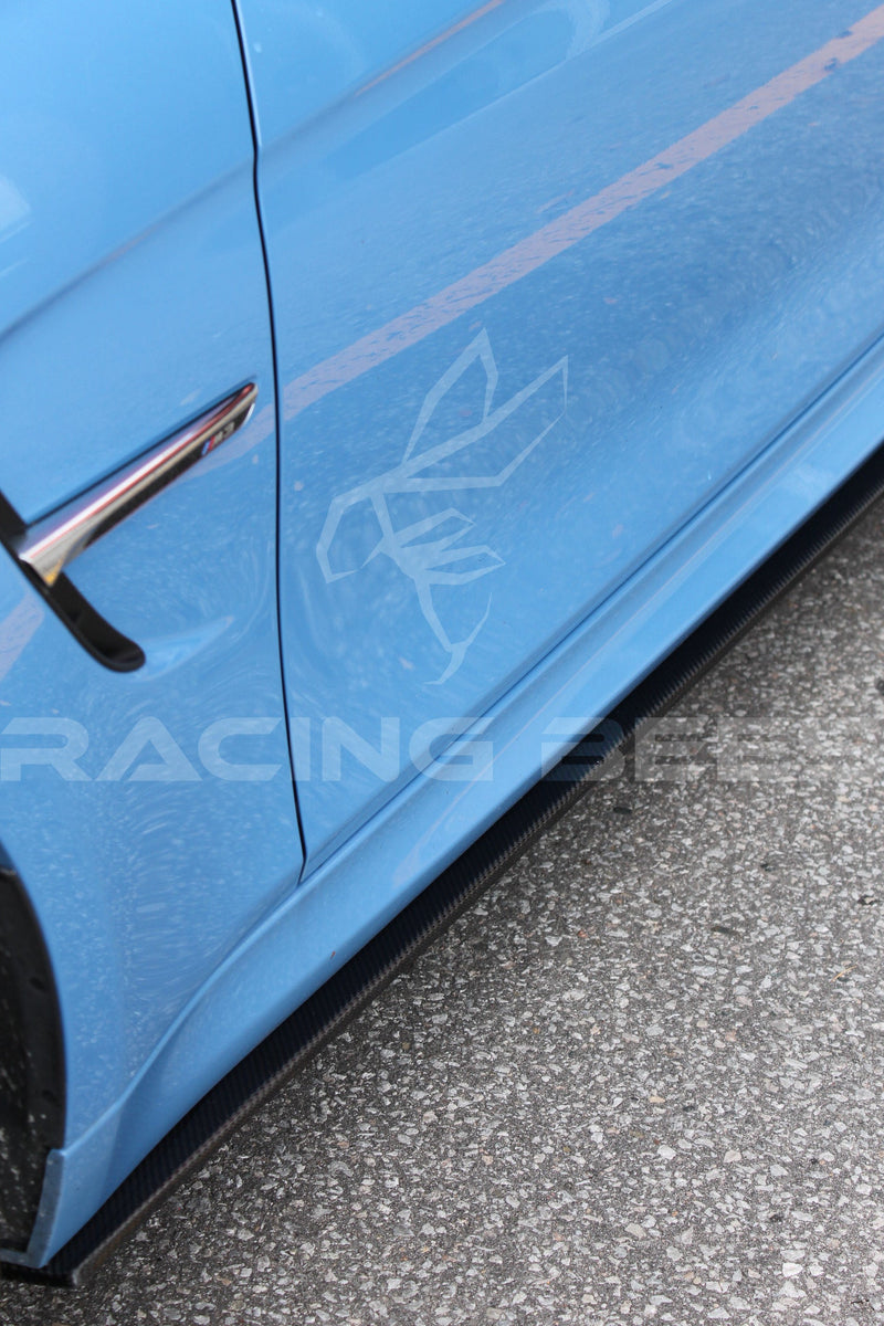 2015-2018 BMW F80 M3 Performance Style Side Skirts (Carbon Fiber)