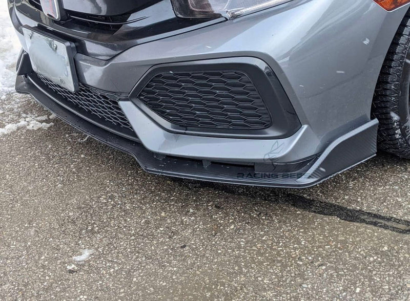 2016-2020 Honda Civic Si/Hatchback CTR Style Front Bumper Lip (Carbon Look)