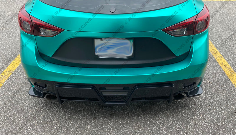 2014-2018 Mazda 3 Hatchback KS Style Rear Bumper