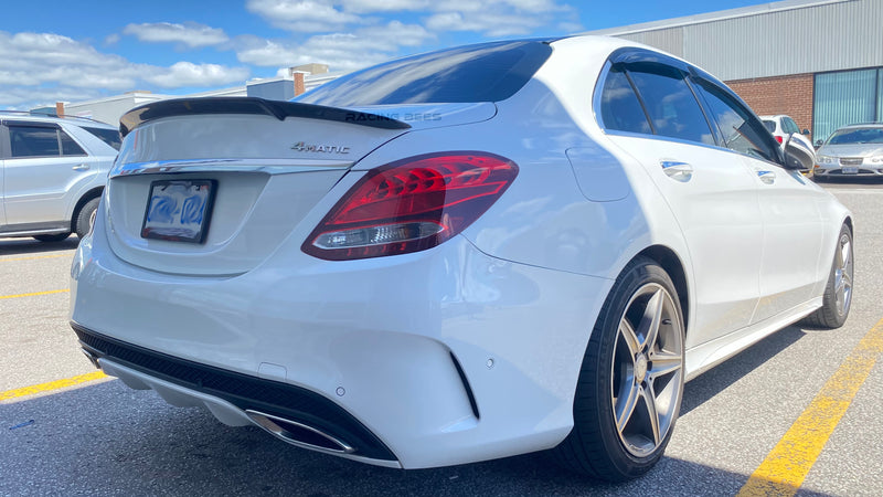 2015-2021 Mercedes-Benz C Class Sedan BR Style Trunk Spoiler (Carbon Fiber)