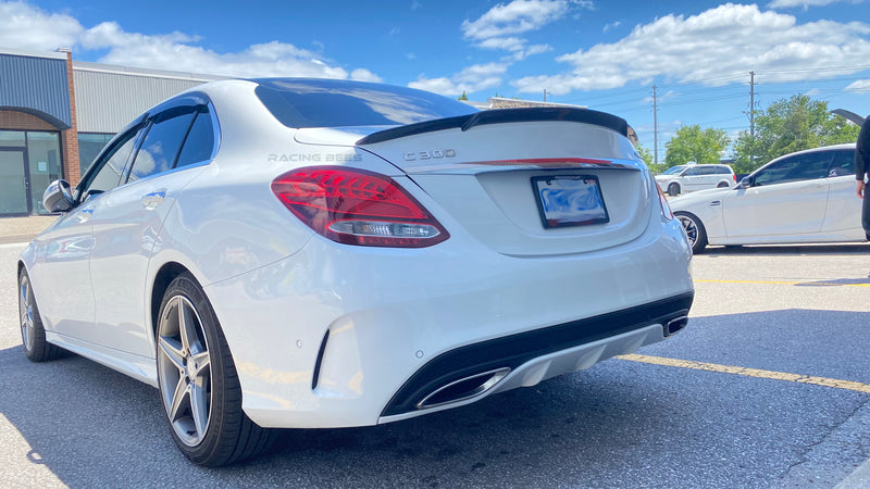 2015-2021 Mercedes-Benz C Class Sedan BR Style Trunk Spoiler (Carbon Fiber)