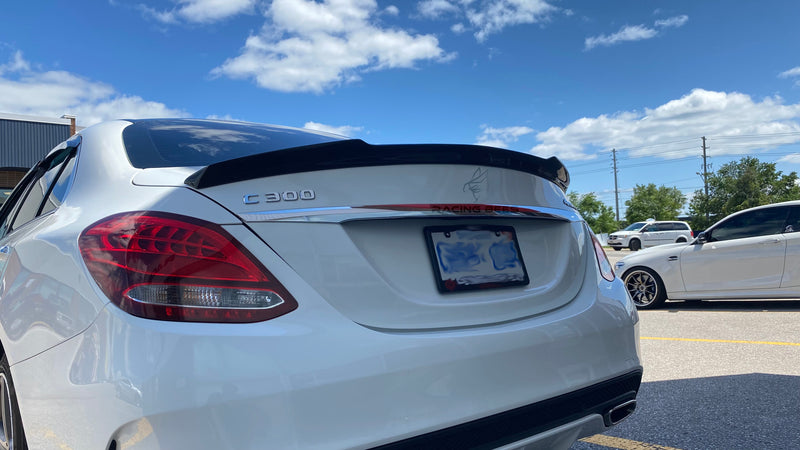 2015-2021 Mercedes-Benz C Class Sedan FD Style Trunk Spoiler (Carbon Fiber)