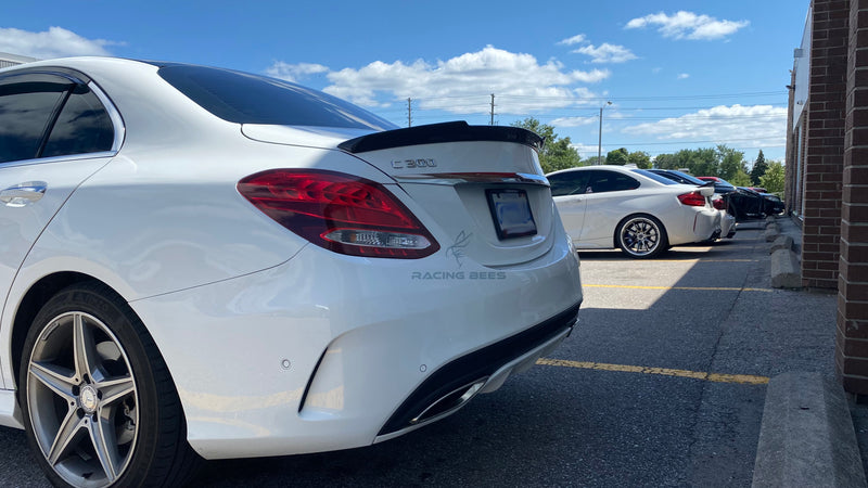 2015-2021 Mercedes-Benz C Class Sedan FD Style Trunk Spoiler (Carbon Fiber)