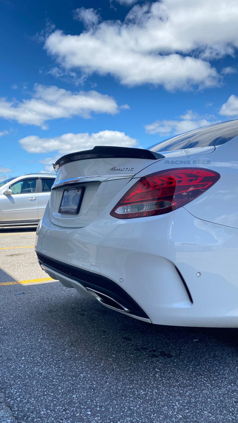 2015-2021 Mercedes-Benz C Class Sedan FD Style Trunk Spoiler (Carbon Fiber)