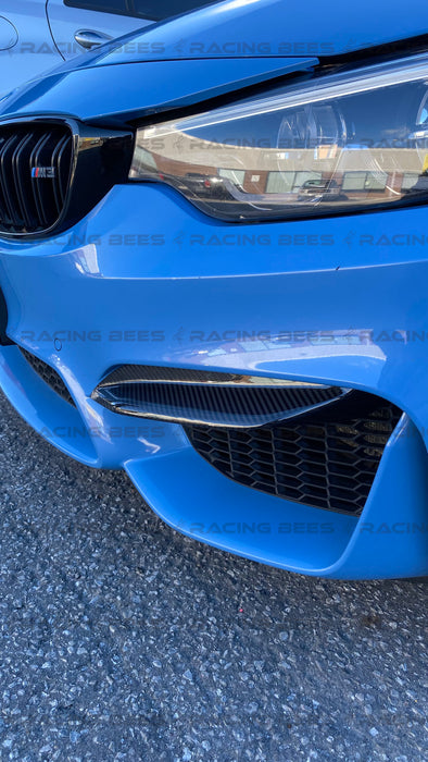 2015-2020 BMW F80/F82 M3/M4 Bumper Insert Covers Variance Style (Carbon Fiber)