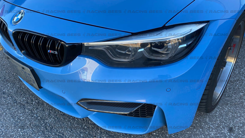2015-2020 BMW F80/F82 M3/M4 Bumper Insert Covers Variance Style (Carbon Fiber)