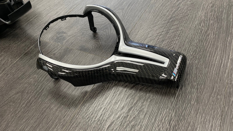 2014+ BMW F-Chassis M Models Steering Wheel Trim Cover (Carbon Fiber)