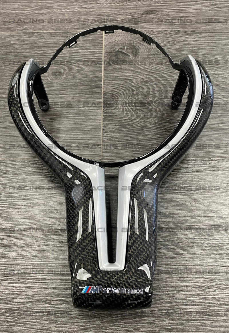 2014+ BMW F-Chassis M Models Steering Wheel Trim Cover (Carbon Fiber)