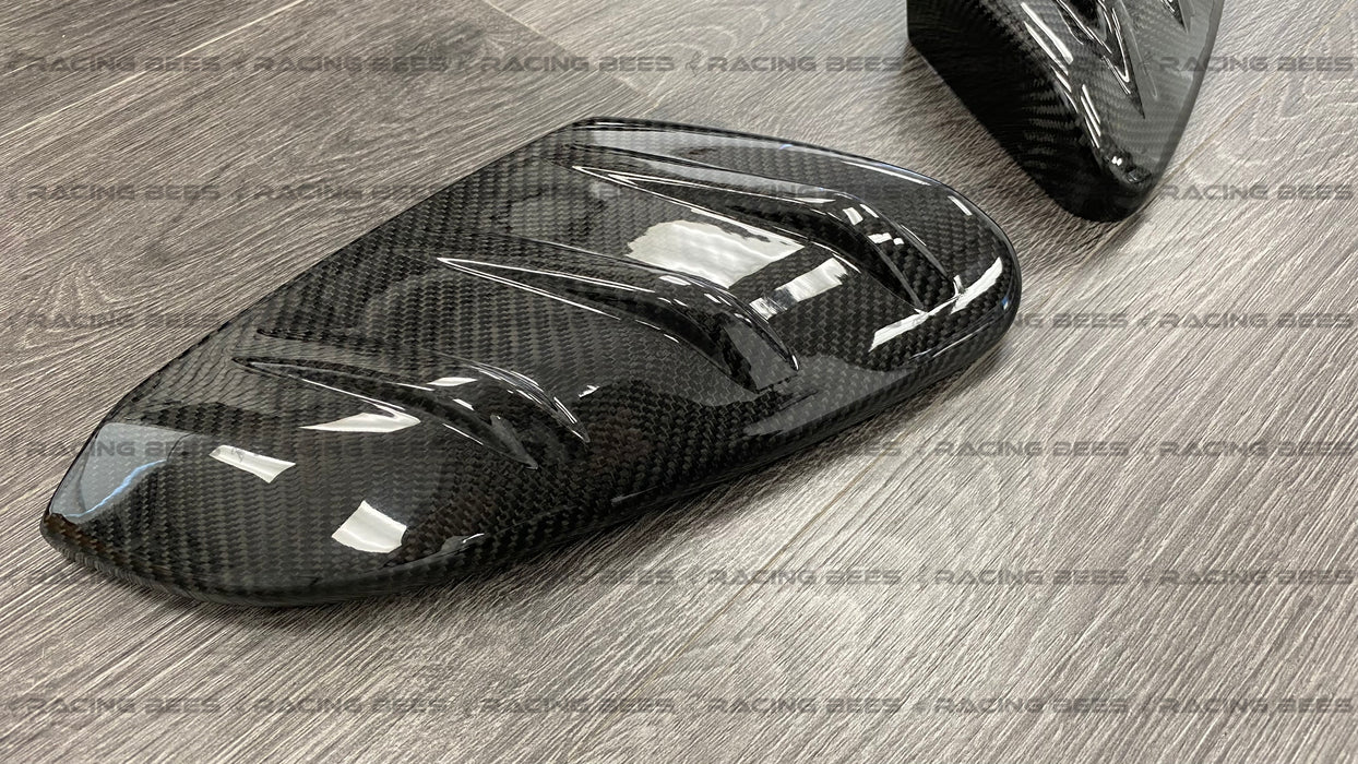 2016-2021 Honda Civic Type R Mugen Style Replacement Mirror Caps (Carbon Fiber)