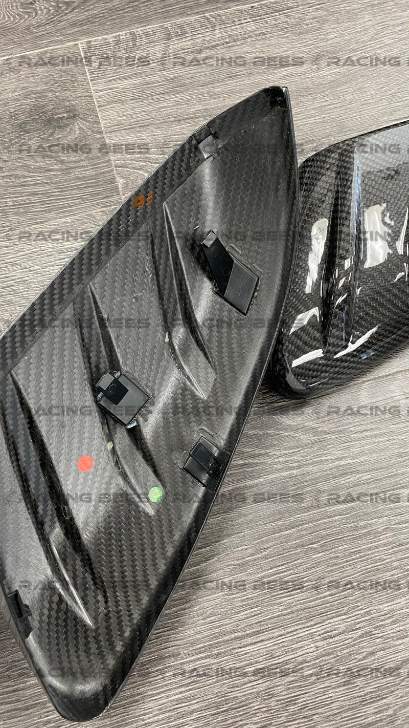 2016-2021 Honda Civic Type R Mugen Style Replacement Mirror Caps (Carbon Fiber)