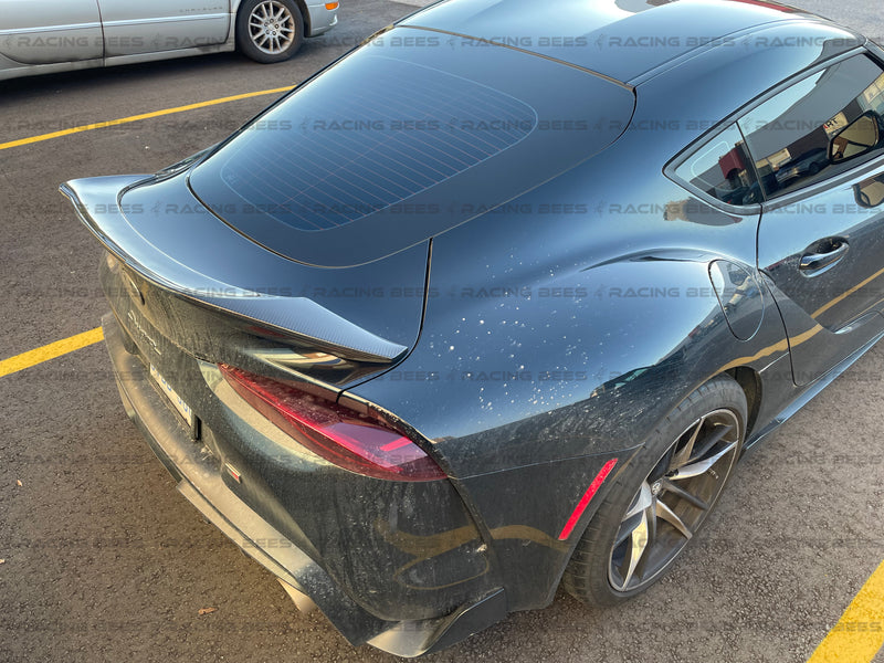 2020+ Toyota Supra A90 Trunk Spoiler V Style (Carbon Fiber)