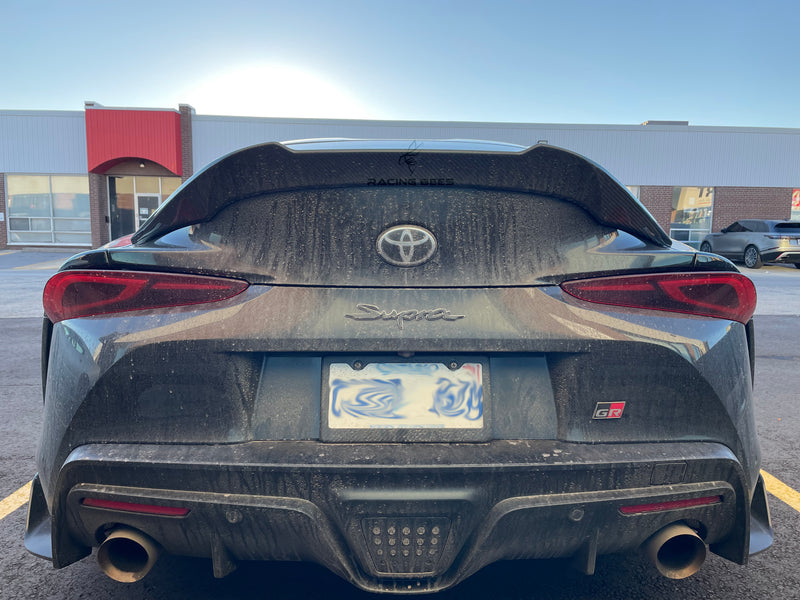 2020+ Toyota Supra A90 Trunk Spoiler V Style (Carbon Fiber)
