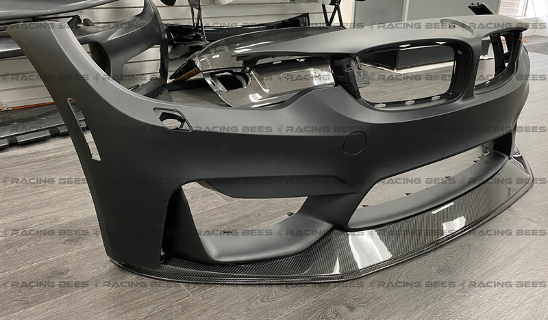 2015-2019 BMW F80/F82 M3/M4 RS Style Front Bumper Lip (Carbon Fiber)