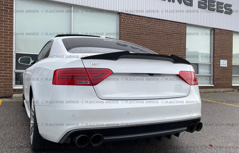 2009-2016 Audi A5 Coupe V Style Trunk Spoiler (Carbon Fiber)