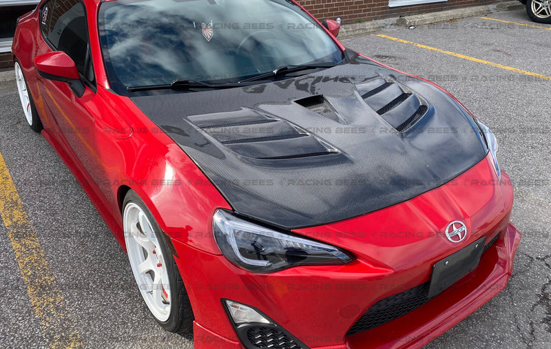 2013-2018 Subaru BRZ/Scion FRS/Toyota 86 VR2 Style Hood (Carbon Fiber)