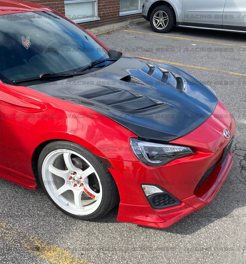2013-2018 Subaru BRZ/Scion FRS/Toyota 86 VR2 Style Hood (Carbon Fiber)