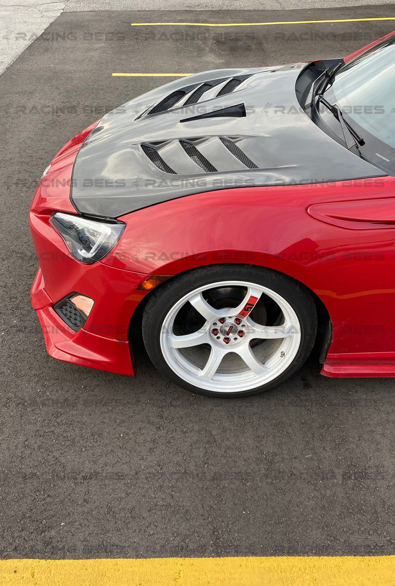2013-2018 Subaru BRZ/Scion FRS/Toyota 86 VR2 Style Hood (Carbon Fiber)