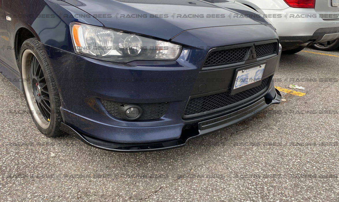 2008-2015 Mitsubishi Lancer CTS Style Front Bumper Lip (Black)