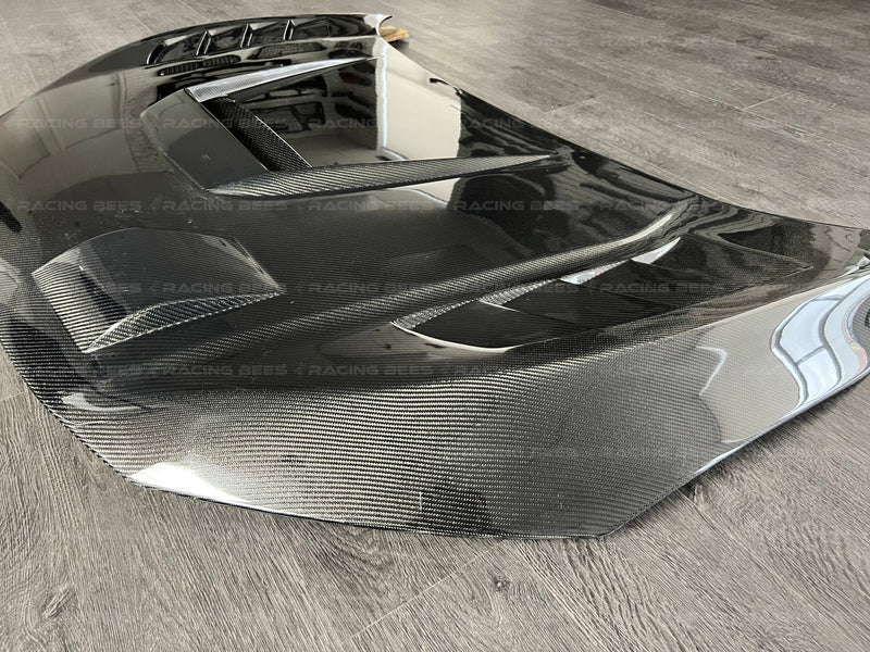 2016-2021 Honda Civic FC1/FC3/FK7 JS Style Hood (Carbon fiber)