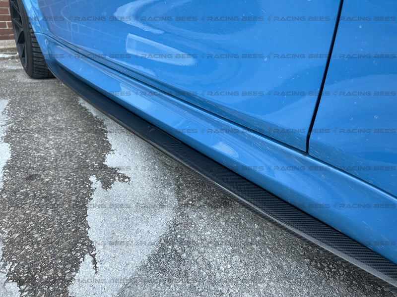 2015-2018 BMW F80 M3 3D Style Side Skirt Extensions (Carbon Fiber)