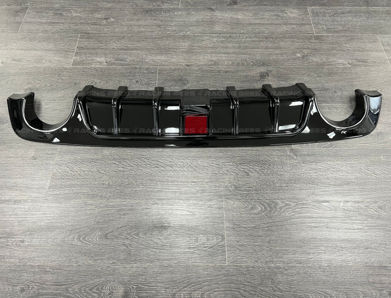 2018-2023 Infiniti Q50 Sedan TS Style LED Rear Bumper Diffuser (Black)