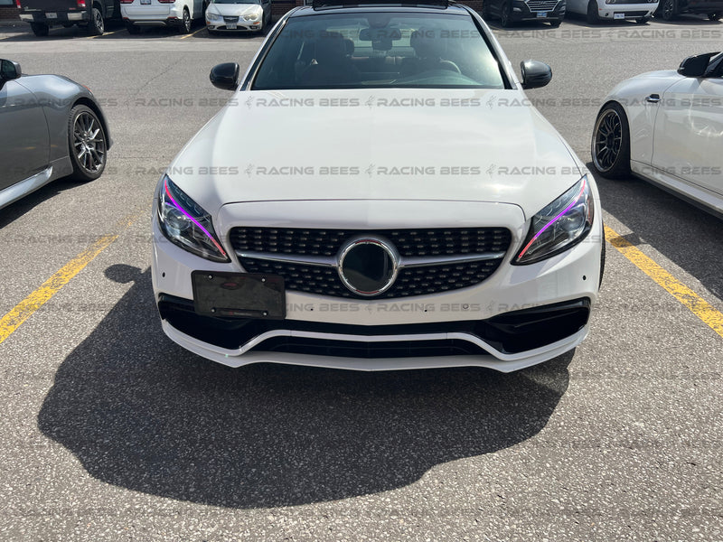 2015-2021 Mercedes-Benz C Class Sedan AMG C63 Face-Lift Style Front Bumper Conversion