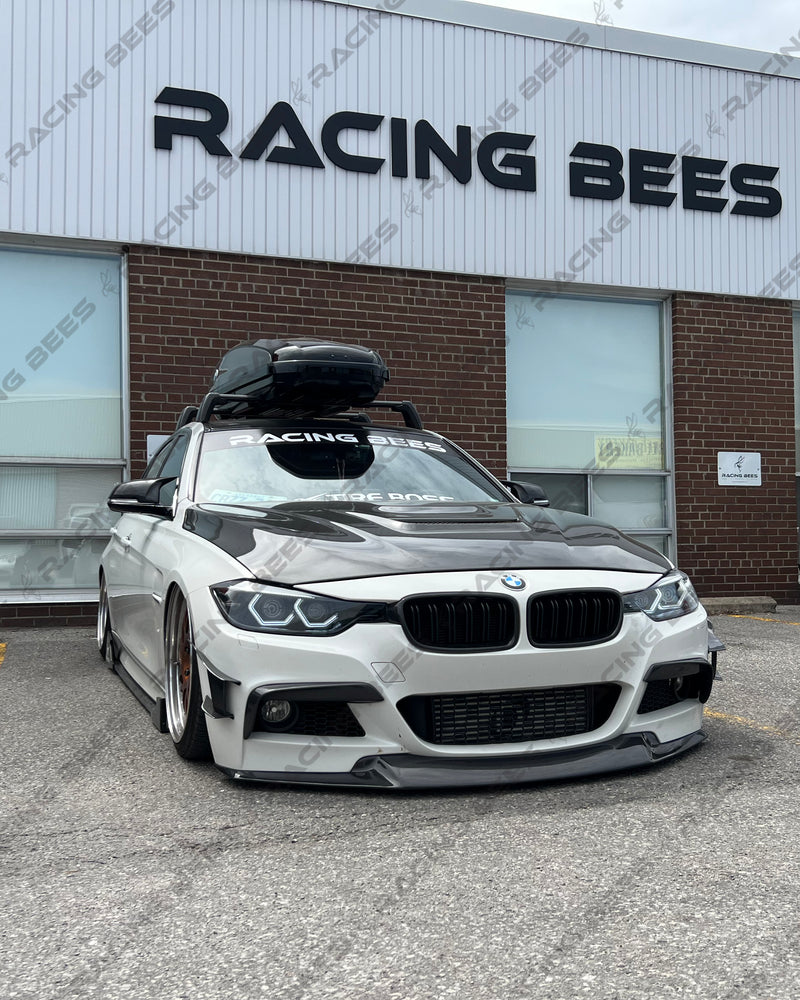 2012-2018 BMW F30 3 Series JS Style Front Bumper Lip (Carbon Fiber)