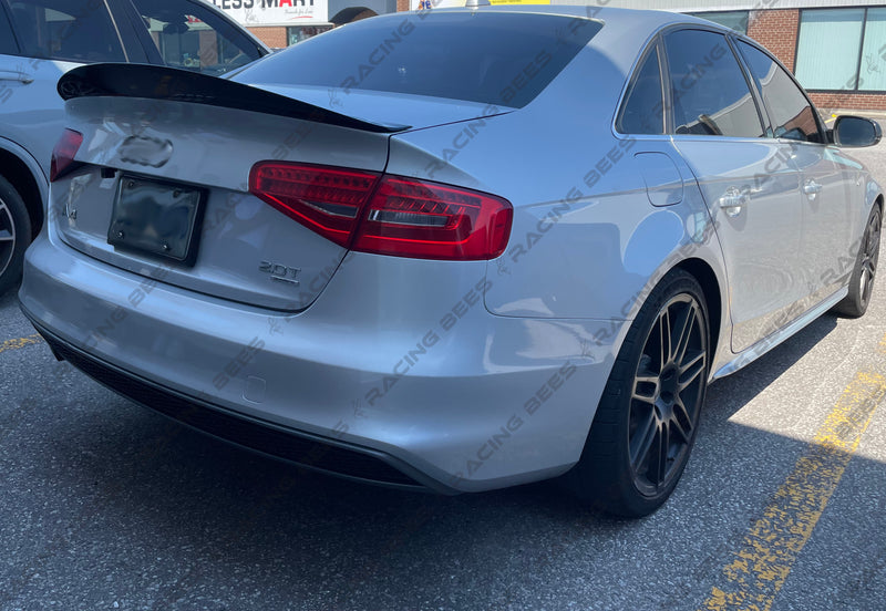 2013-2016 Audi A4 B8.5 Trunk Spoiler High Kick Style (Black)