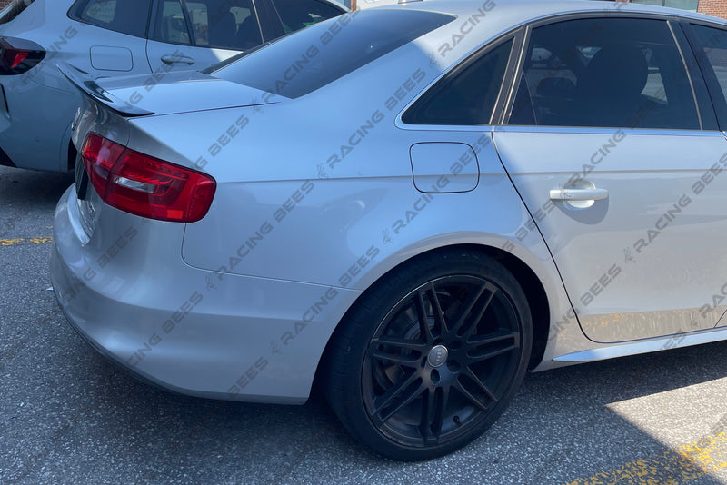 2013-2016 Audi A4 B8.5 Trunk Spoiler High Kick Style (Black)
