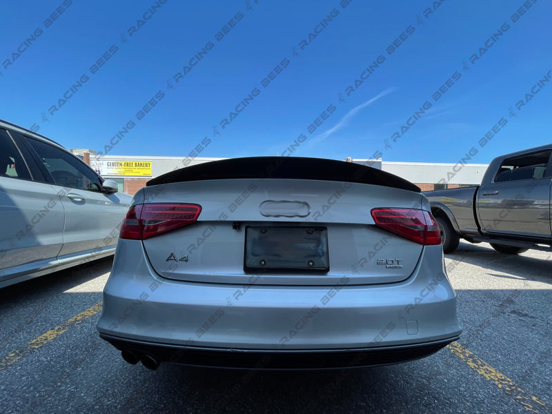 2013-2016 Audi A4 B8.5 Trunk Spoiler High Kick Style (Black)