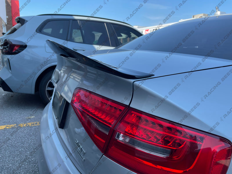 2013-2016 Audi A4 B8.5 Trunk Spoiler High Kick Style (Black)