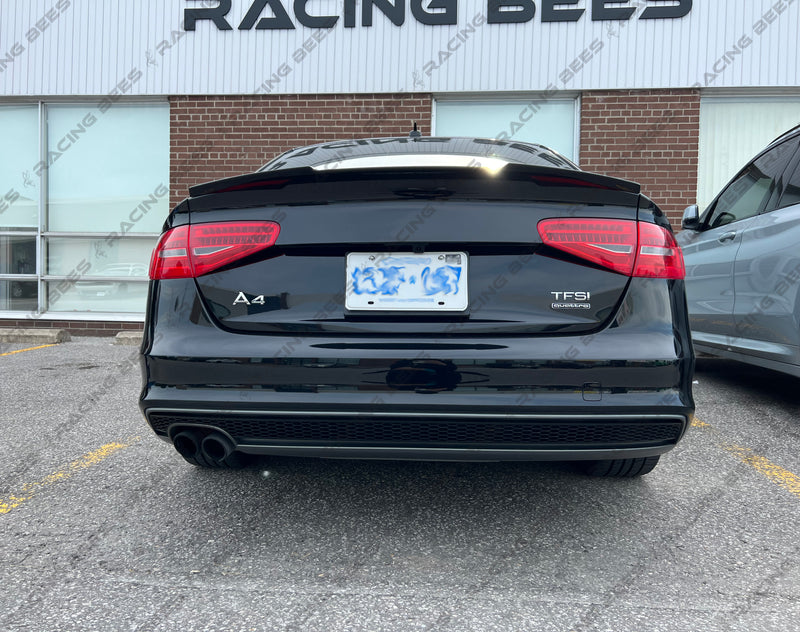 2013-2016 Audi A4 B8.5 Trunk Spoiler V Style (Black)